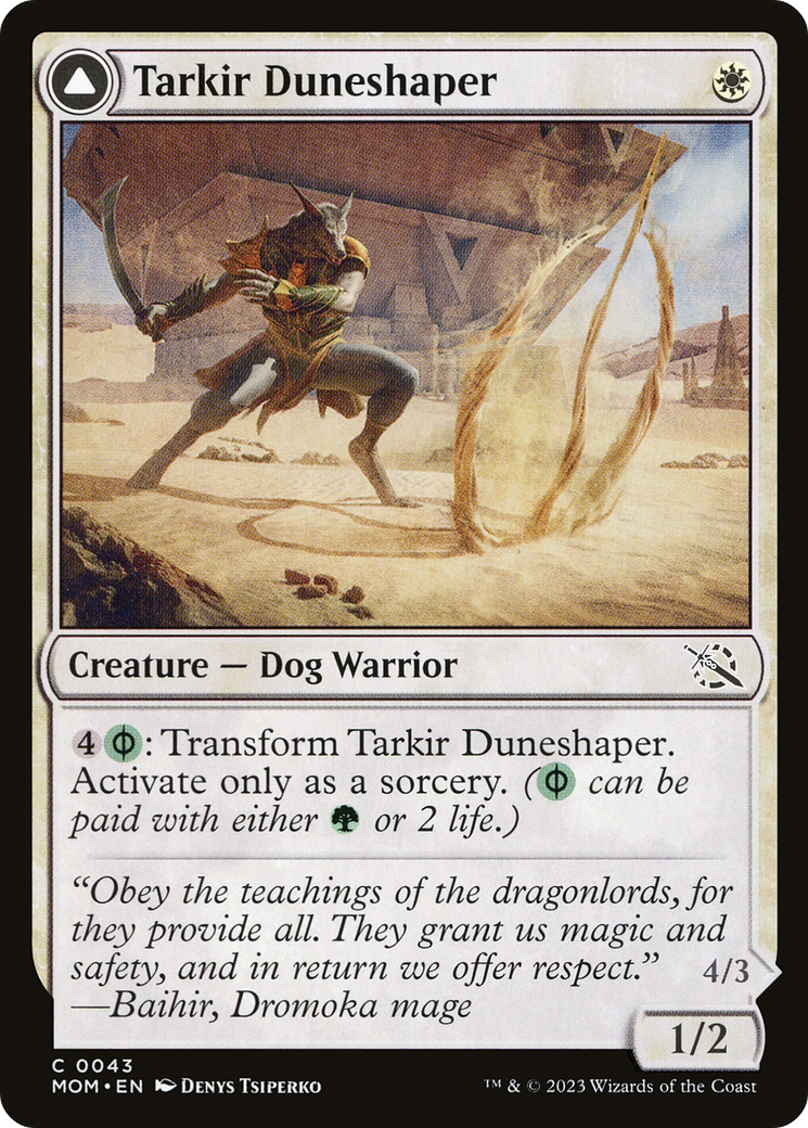 Tarkir Duneshaper (043) Foil - March of the Machine