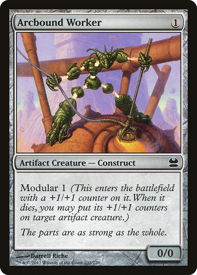 Arcbound Worker (201) Foil - Modern Masters