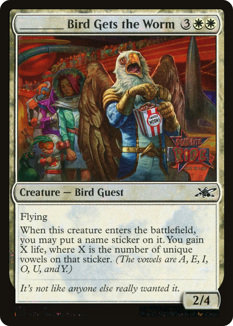 _____ Bird Gets the Worm (Galaxy Foil) (291) Foil - Unfinity