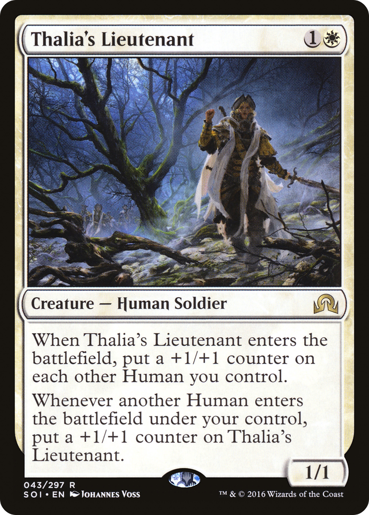 Thalia's Lieutenant (043) Foil - Shadows over Innistrad