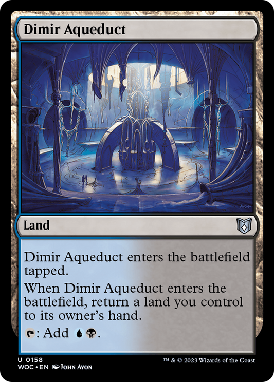 Dimir Aqueduct (158) - Wilds of Eldraine Commander