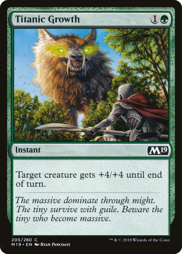 Titanic Growth [Core Set 2019] Foil