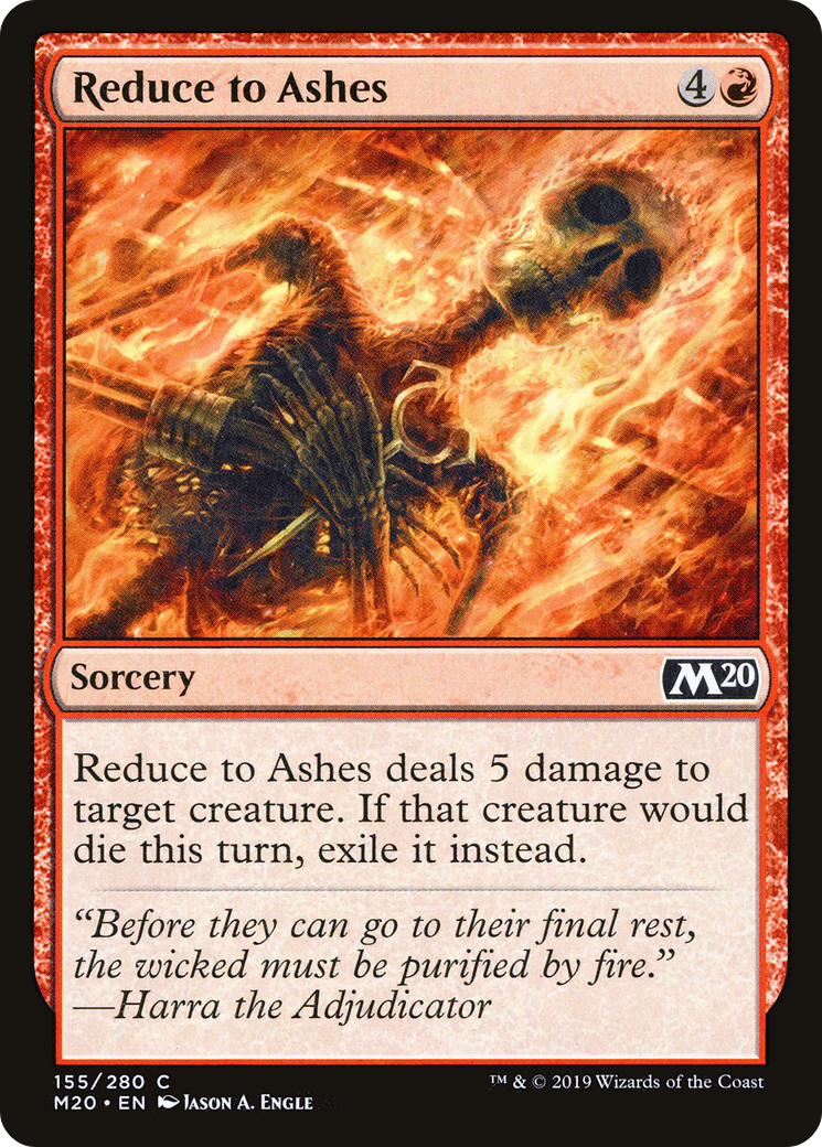 Reduce to Ashes (155) Foil - Core Set 2020