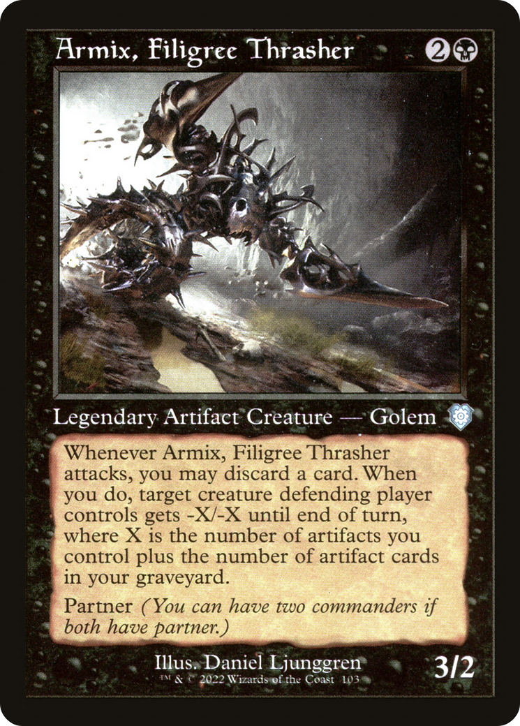 Armix, Filigree Thrasher (Retro) [The Brothers' War Commander] | Silver Goblin