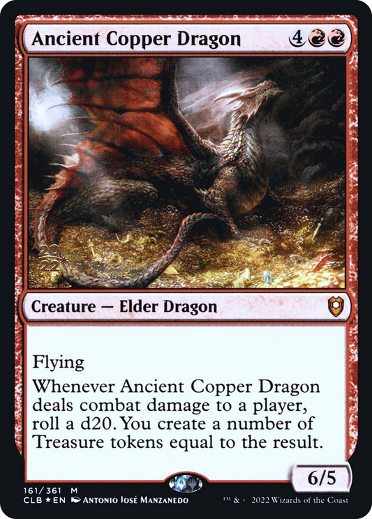 Ancient Copper Dragon (161s) Foil - Battle for Baldur's Gate Promos