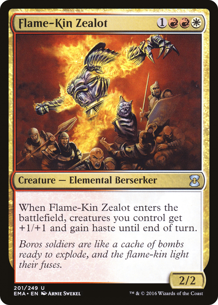 Flame-Kin Zealot (201) Foil - Eternal Masters