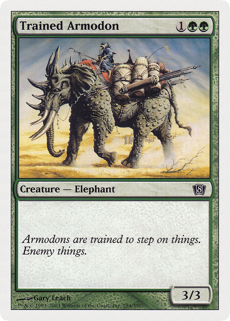 Trained Armodon (284) - Eighth Edition