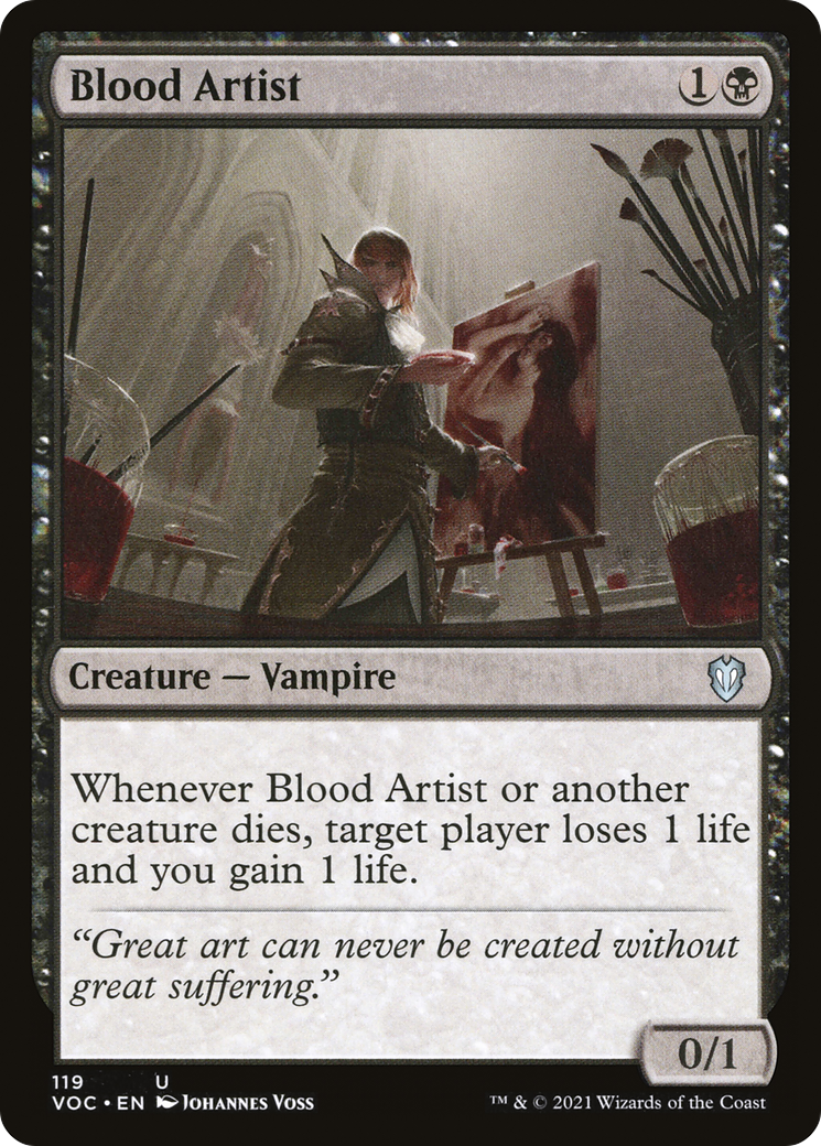 Blood Artist [Innistrad: Crimson Vow Commander] | Silver Goblin