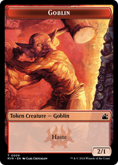 Spirit (0018) // Goblin (0009) Double-Sided Token [Ravnica Remastered Tokens] | Silver Goblin