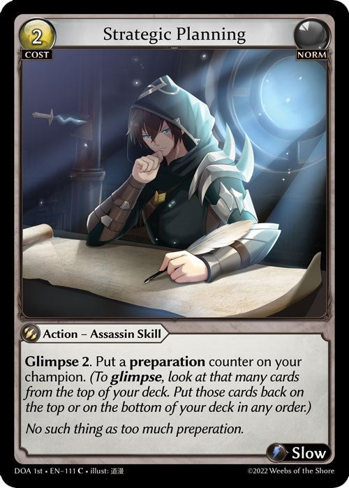 Strategic Planning (111) [Dawn of Ashes: 1st Edition] Foil