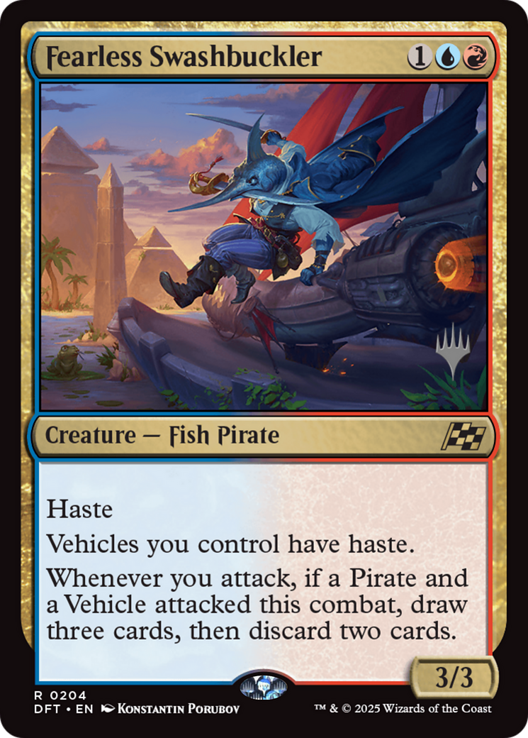 Fearless Swashbuckler (Promo Pack) (204) Foil - Aetherdrift