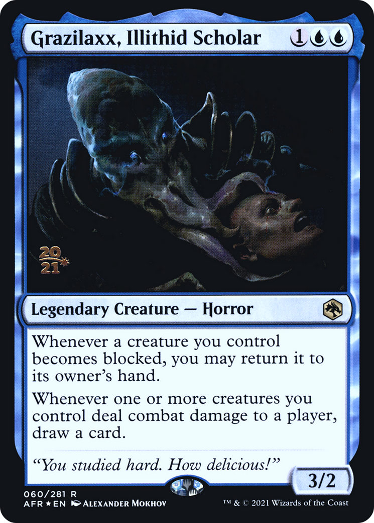Grazilaxx, Illithid Scholar (060) Foil - Adventures in the Forgotten Realms Promos