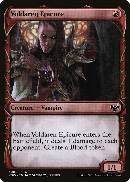 Voldaren Epicure (Showcase Fang Frame) [Innistrad: Crimson Vow] Foil