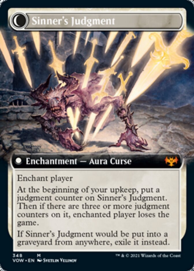 Faithbound Judge // Sinner's Judgment (Extended Art) (348) Foil - Innistrad: Crimson Vow