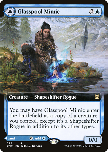 Glasspool Mimic // Glasspool Shore (Extended Art) (328) - Zendikar Rising