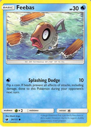 Feebas (26) Reverse Holofoil - Crimson Invasion