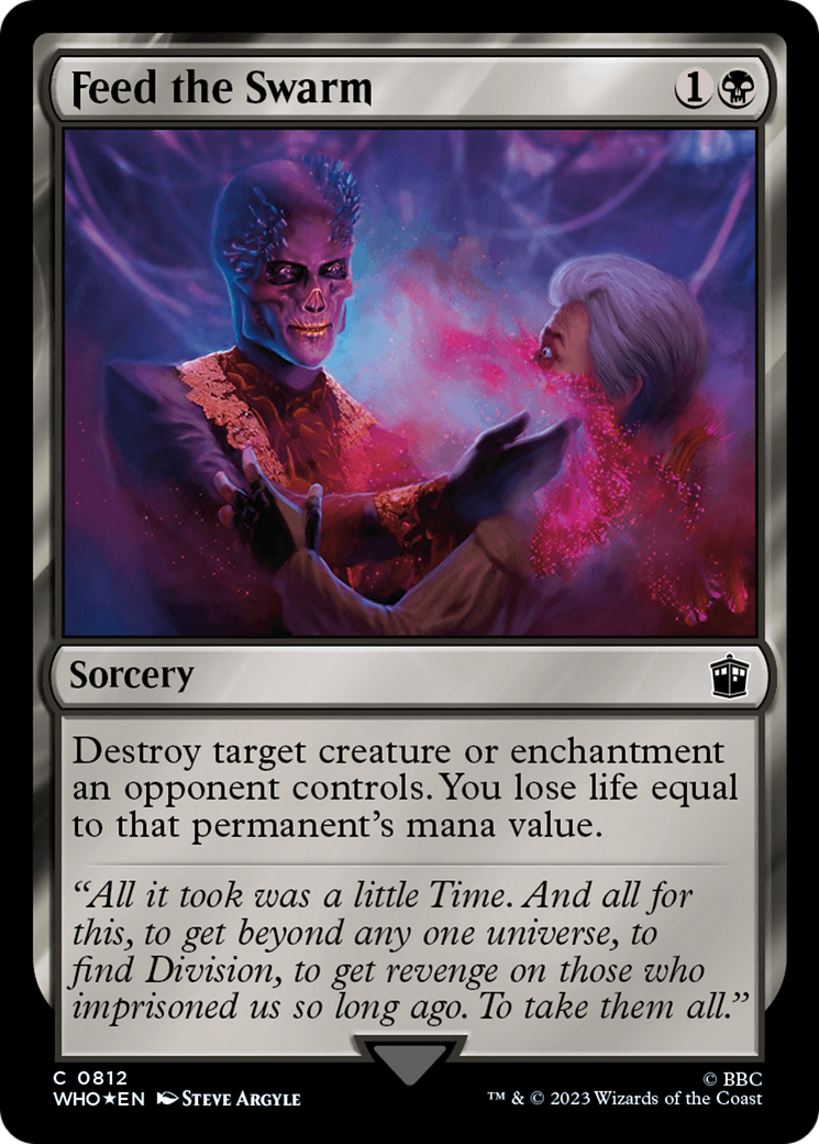 Feed the Swarm (812) Surge Foil - Doctor Who