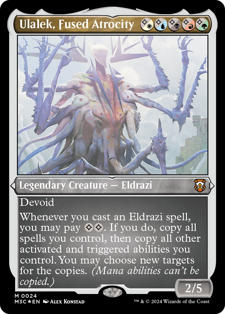 Ulalek, Fused Atrocity (Foil Etched) [Modern Horizons 3 Commander] | Silver Goblin