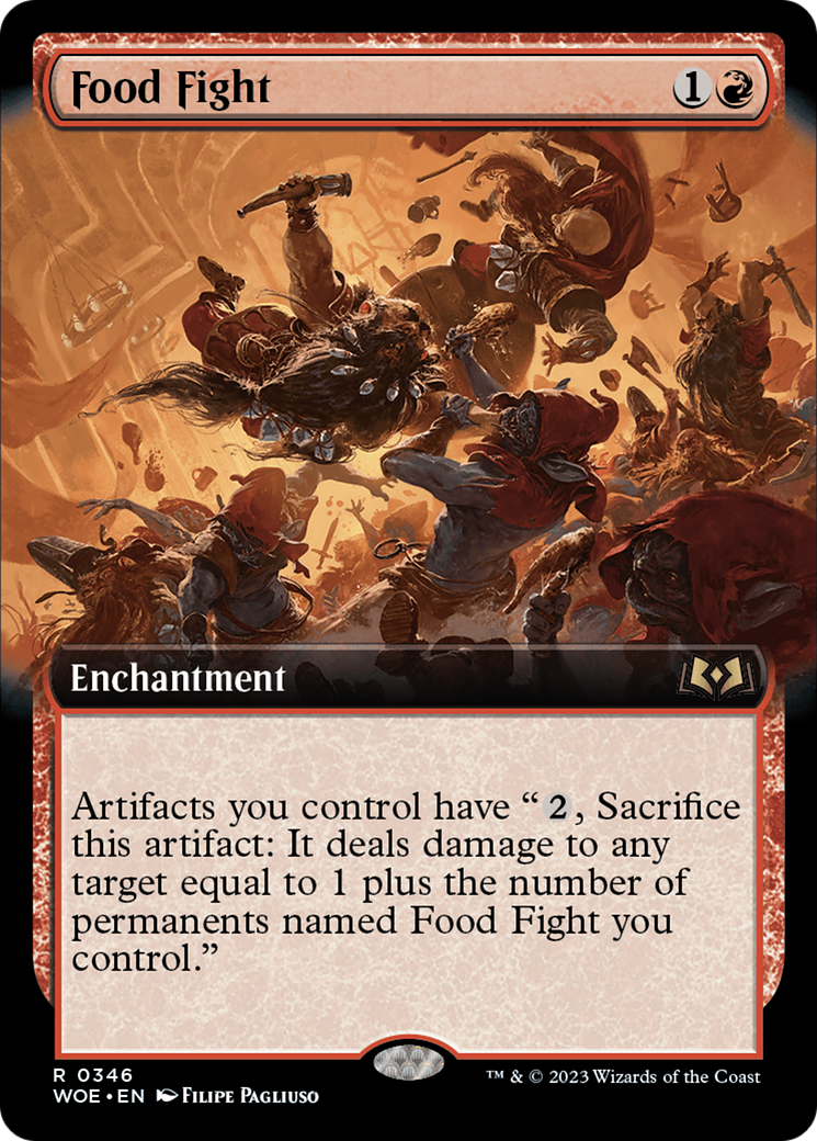 Food Fight (Extended Art) (346) Foil - Wilds of Eldraine