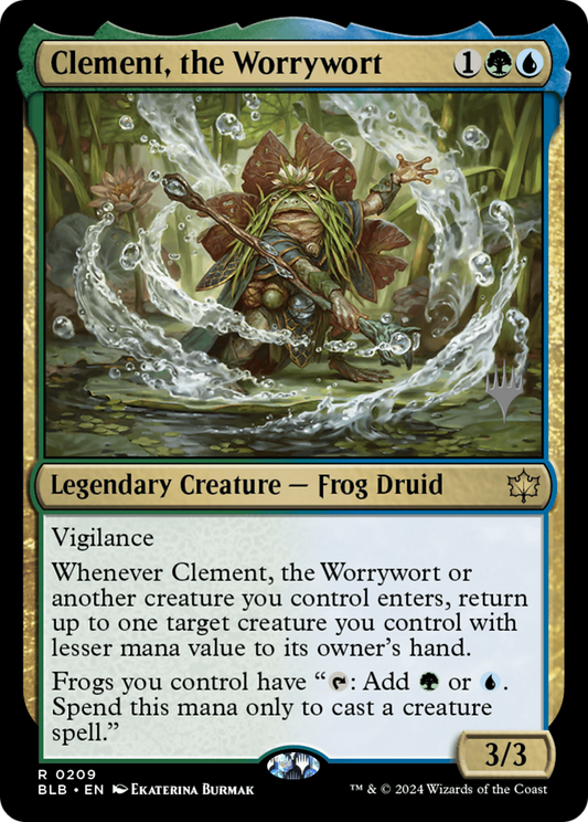 Clement, the Worrywort (Promo Pack) [Bloomburrow Promos] Foil