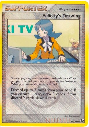 Felicity's Drawing (League Promo) (98) Reverse Holofoil - League & Championship Cards