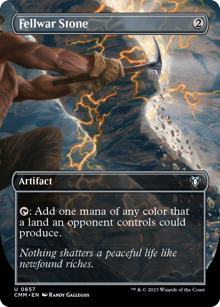 Fellwar Stone (Borderless) (657) Foil - Commander Masters