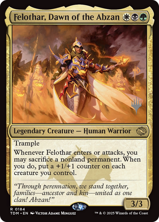 Felothar, Dawn of the Abzan (Promo Pack) (184) Foil - Tarkir: Dragonstorm