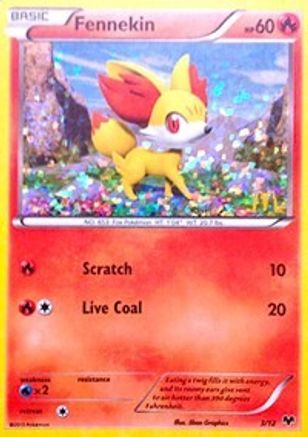 Fennekin (3) Holofoil - McDonalds Promos 2014