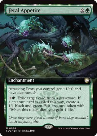 Feral Appetite (Extended Art) (086) - Commander: Secrets of Strixhaven