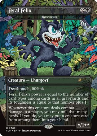 Feral Felix  – Barrowgoyf (2702) - Secret Lair Drop Series