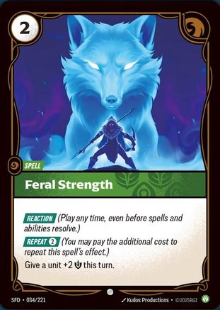 Feral Strength (034) Foil - Spiritforged