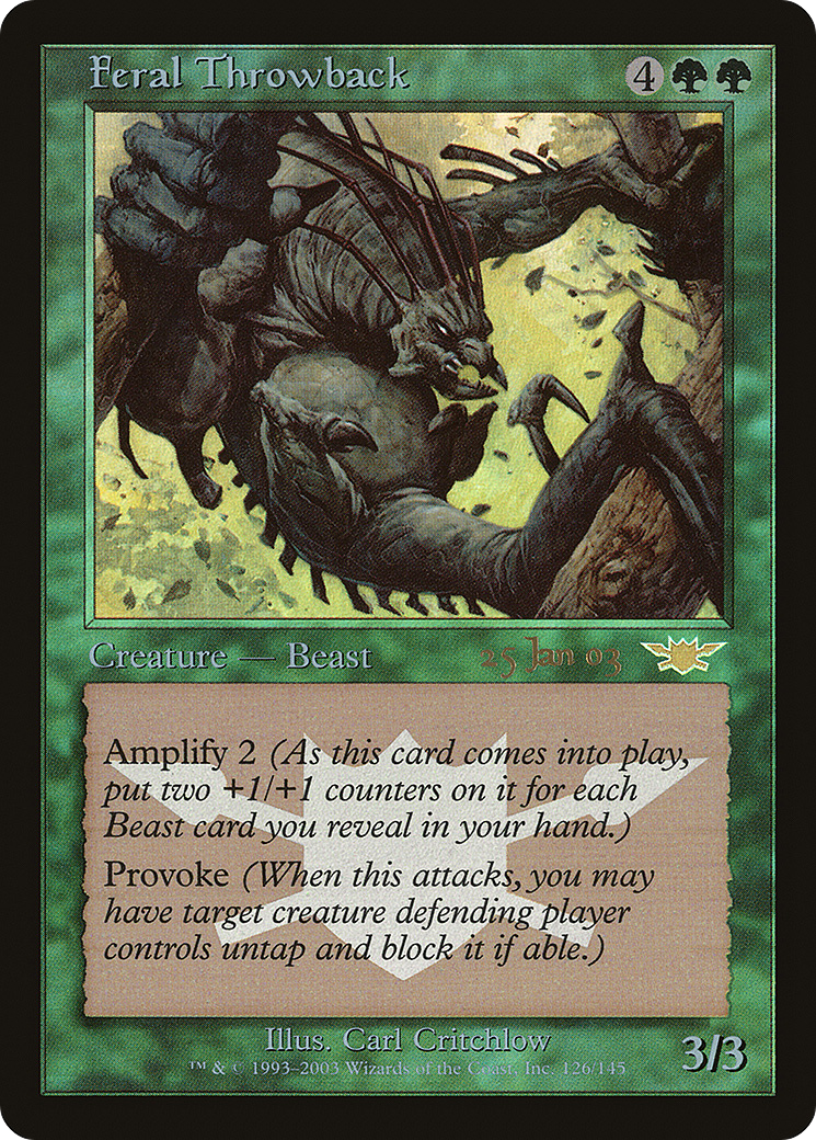 Feral Throwback (Promo) (126) Foil - Legions