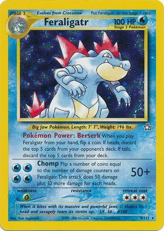 Feraligatr (4) (Unlimited) Holofoil - Neo Genesis