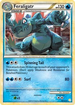 Feraligatr (Cosmos Holo) (Deck Exclusives) (20) Holofoil - HeartGold & SoulSilver