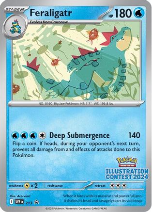 Feraligatr (Illustration Contest 2024) (213) - Black Star Promos