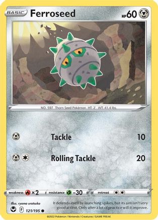 Ferroseed (121) Reverse Holofoil - Silver Tempest