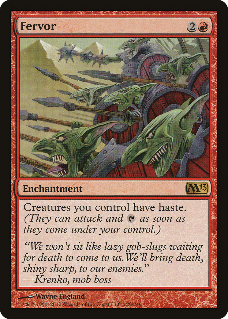 Fervor (129) Foil - Magic 2013