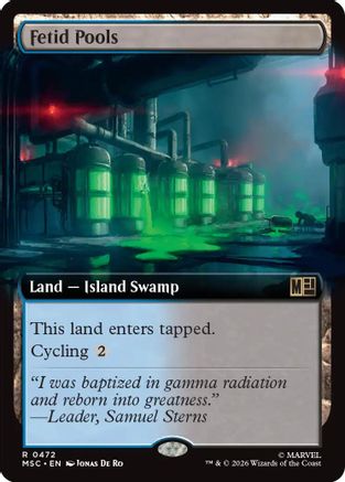Fetid Pools (Extended Art) (472) - Commander: Marvel Super Heroes