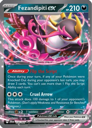 Fezandipiti ex (Starless Foil) (Deck Exclusives) (38) Holofoil - Shrouded Fable