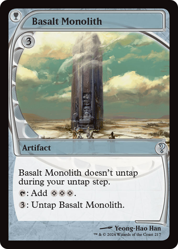 Basalt Monolith (Future Sight) (217) Foil - Mystery Booster 2