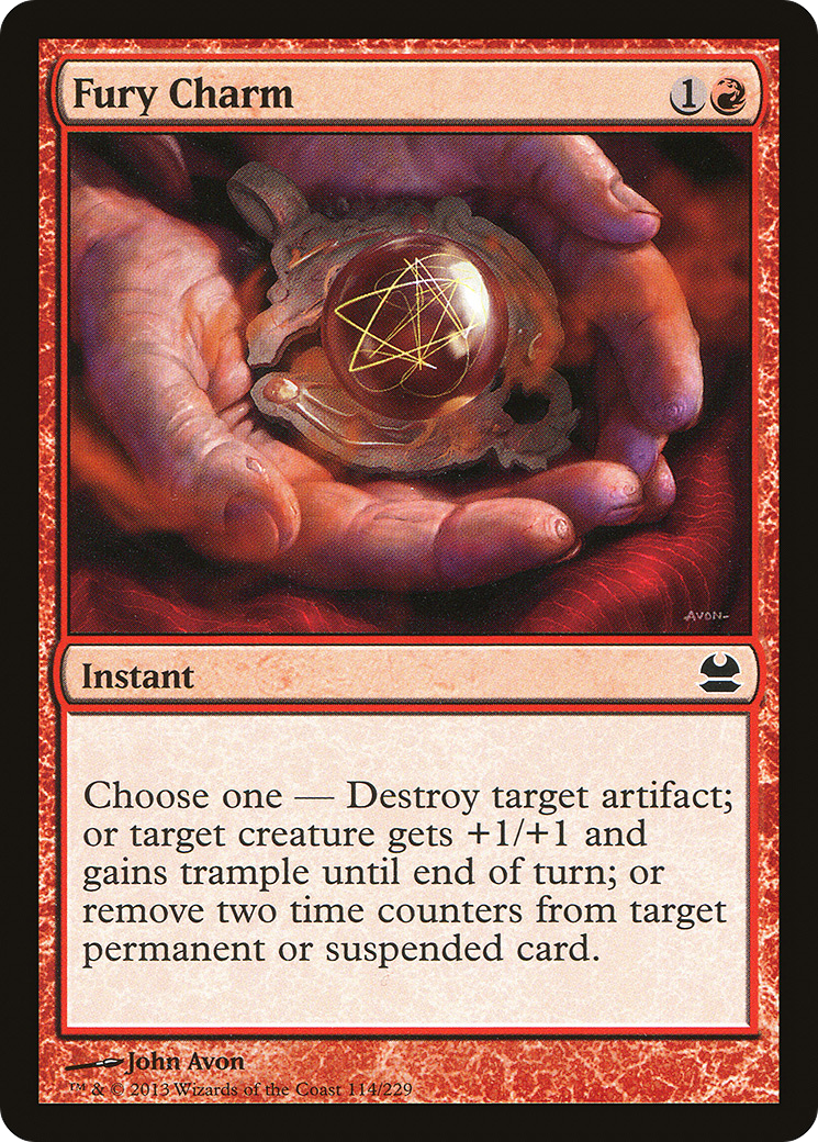Fury Charm (114) Foil - Modern Masters