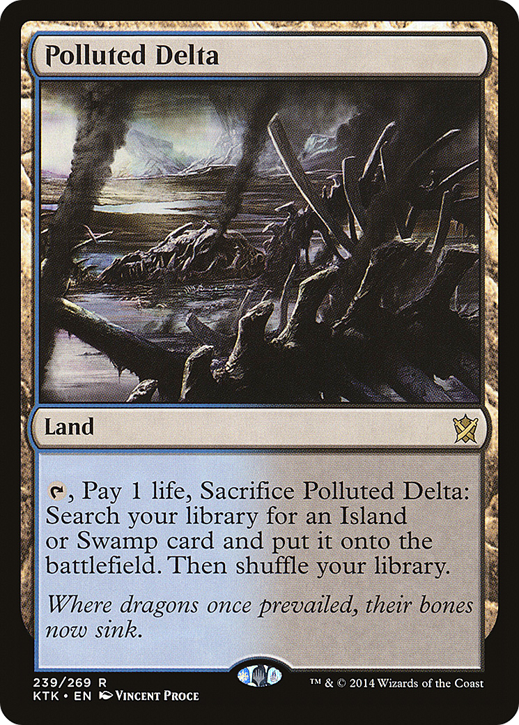 Polluted Delta (239) Foil - Khans of Tarkir
