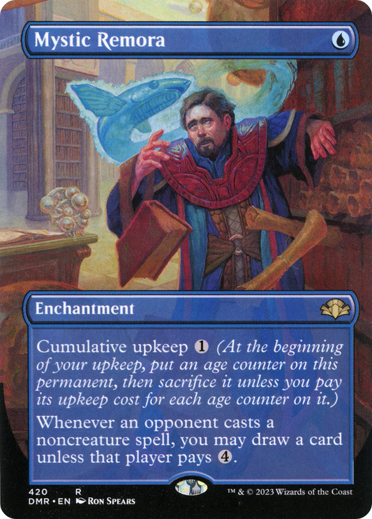Mystic Remora (Borderless Alternate Art) [Dominaria Remastered] Foil