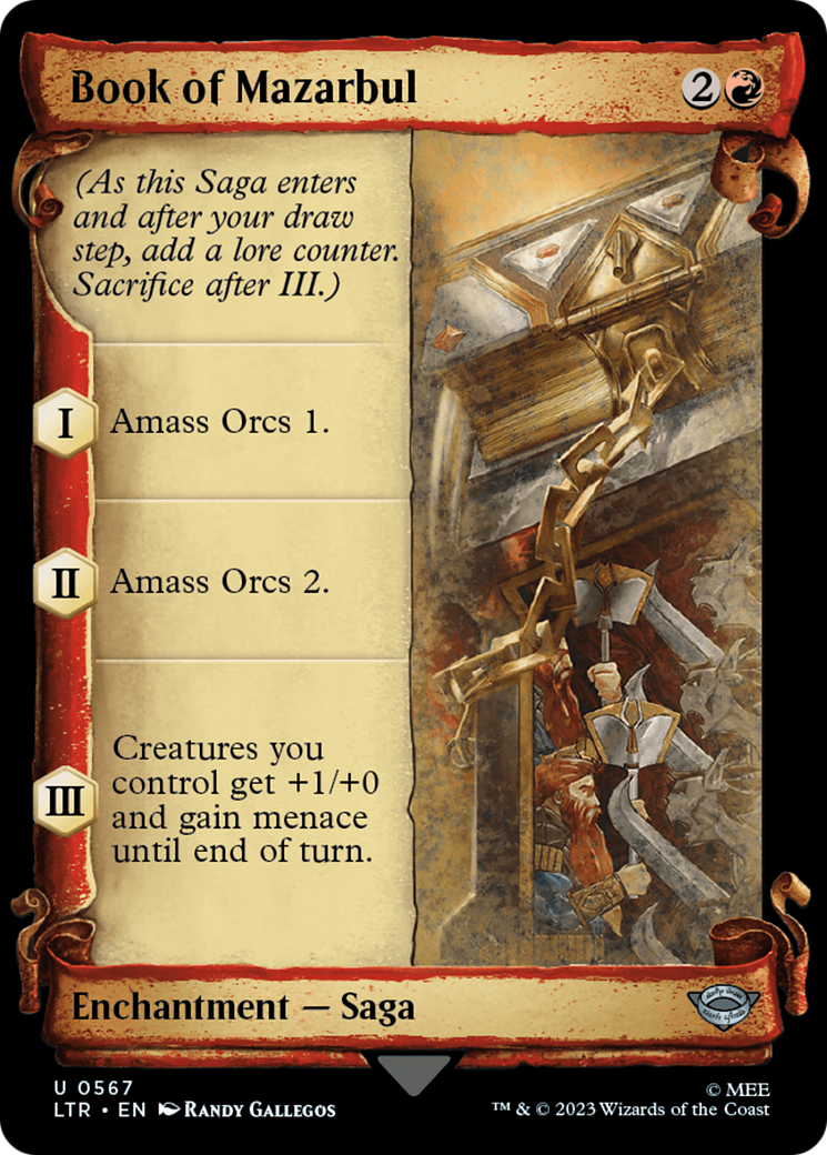 Book of Mazarbul (Showcase) (567) - The Lord of the Rings: Tales of Middle-earth