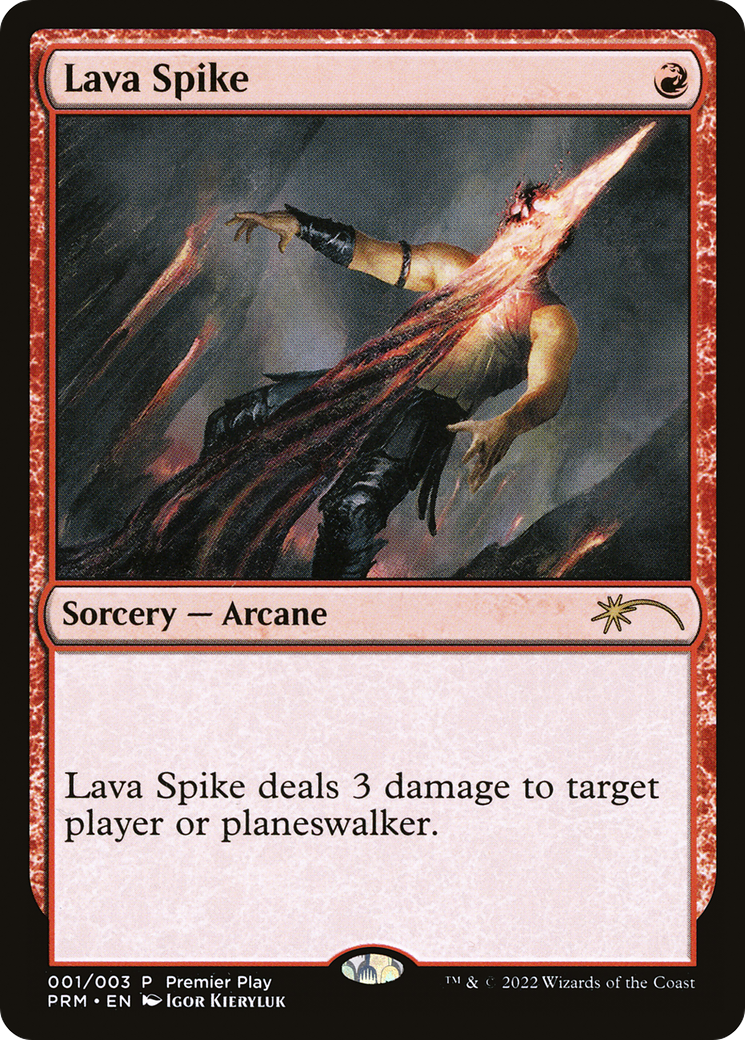 Lava Spike (Premier Play) [Pro Tour Promos] | Silver Goblin