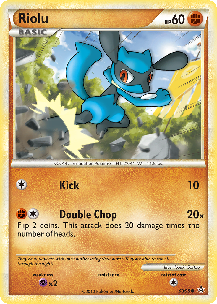 Riolu (60/95) [HeartGold & SoulSilver: Unleashed] | Silver Goblin