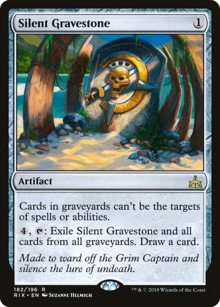 Silent Gravestone (182) Foil - Rivals of Ixalan