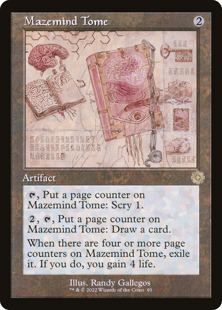 Mazemind Tome (Schematic) (Retro) (093) - The Brothers' War Retro Artifacts