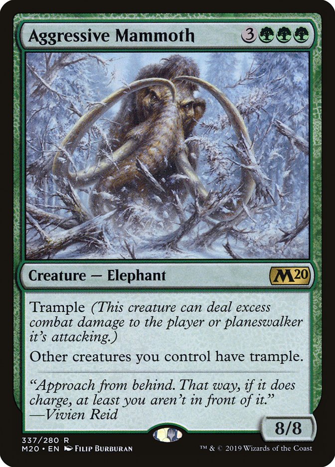 Aggressive Mammoth [Core Set 2020] | Silver Goblin