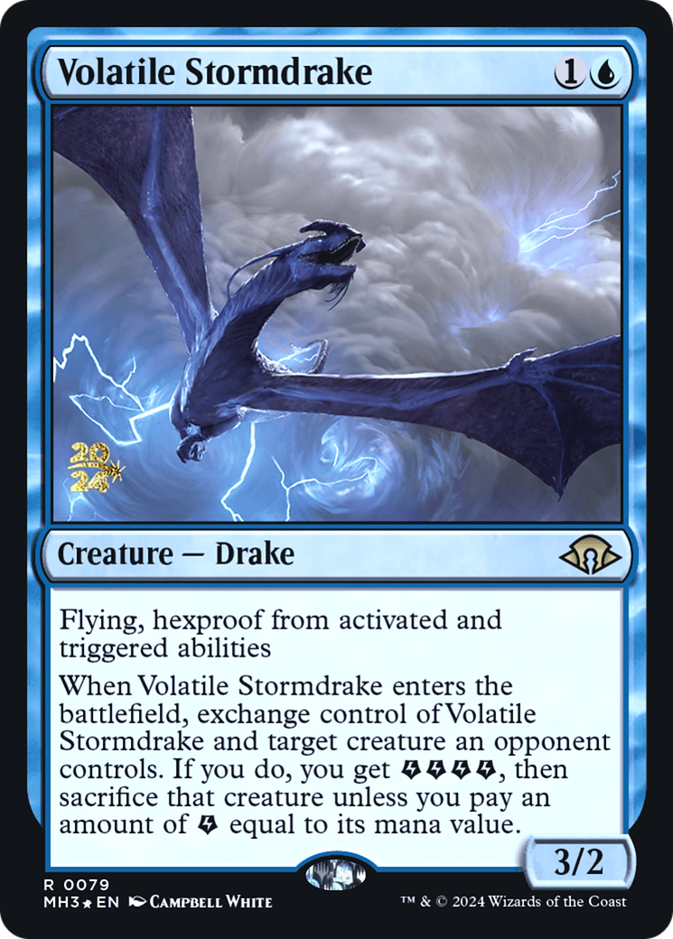 Volatile Stormdrake (079) Foil - Modern Horizons 3 Promos
